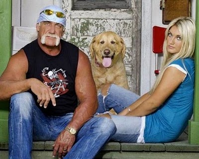  Hulk and Brooke Hogan Мировые знаменитости и их собаки 